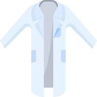 A white lab coat with blue pockets vector