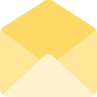 An envelope with a yellow envelope on a white background vector