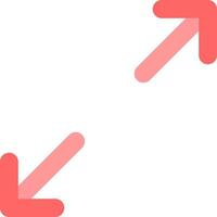 Two arrows pointing in opposite directions vector