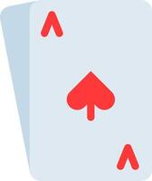 A playing card with red spades vector