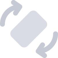 A phone with two arrows pointing to it vector