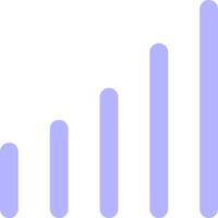 A bar chart showing the number of people who have been vaccinated vector