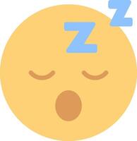 A yellow smiley face with its eyes closed vector