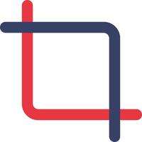The logo for the company, with a red and blue square vector
