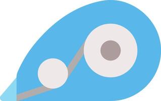 A blue and white logo with a blue and white circle vector