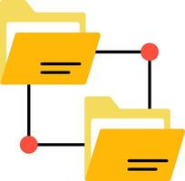 File sharing with file sharing icon vector
