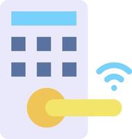 Smart lock icon vector