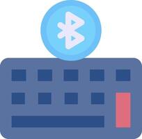 Bluetooth keyboard icon vector