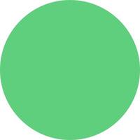 A green circle with a white background vector