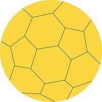 A soccer ball with a yellow background vector