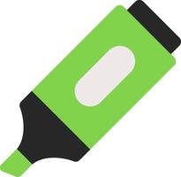 A green pen with a black tip vector