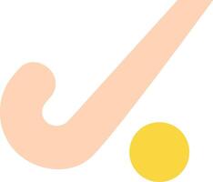 A yellow ball and a pink stick vector