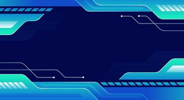 Gradient modern blue technology background vector