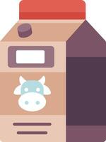 A milk carton with a cow on it vector