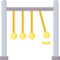 A seesaw with four balls on it vector