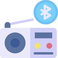 Bluetooth radio icon vector