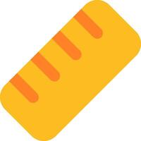 A yellow ruler icon on a white background vector