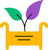 Plant in a pot icon vector