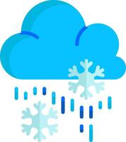 Snowflakes and cloud with rain vector
