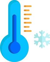 A thermometer and snowflake icon on a white background vector
