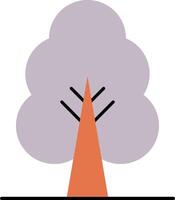 A tree with a cone on top of it vector