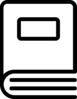 Book icon library icon vector