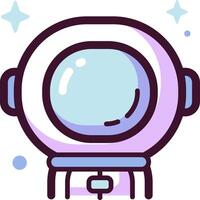 An astronaut helmet icon on a white background vector