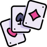 A pair of playing cards with hearts and diamonds vector