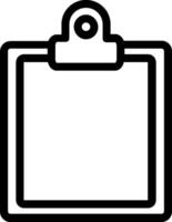 Clipboard icon on white background vector