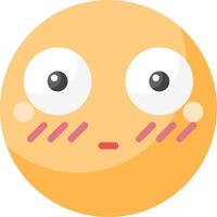 A cartoon face with eyes and a nose vector
