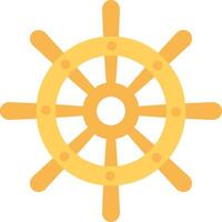 A ship wheel icon on a white background vector