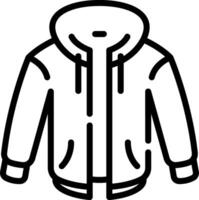 A hoodie jacket icon on a white background vector