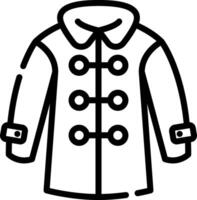 A coat icon on a white background vector