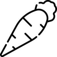 A carrot icon on a white background vector