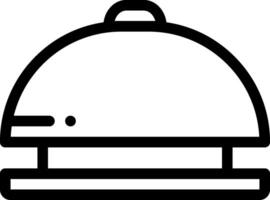 A black and white cloche on top of a table vector