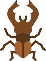 A brown bug with long legs and a long tail vector