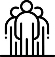A black and white image of a group of people vector