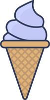 Ice cream cone icon illustration design vector