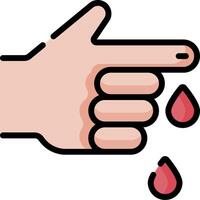 Blood drop icon vector