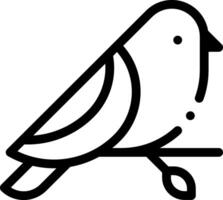 A bird sitting on a branch with a leaf vector