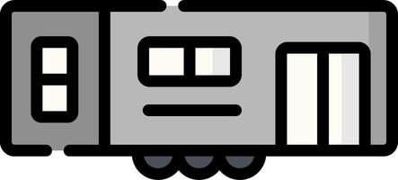 A small trailer with a white background vector