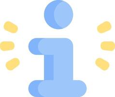A blue number one icon with yellow dots vector