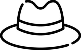 A hat icon on a white background vector