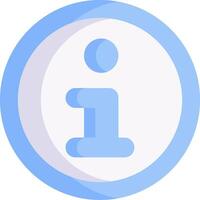 A blue and white icon with the number one vector