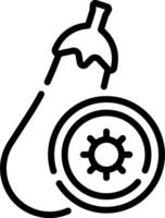 A black and white outline of a wheel and a bottle vector