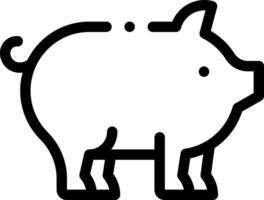 A pig icon on a white background vector