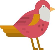 A bird with a pink and orange beak vector