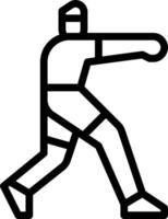Baseball player icon vector