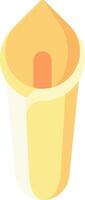 A yellow cup with a lid on it vector