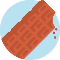 A red tire with a hole in it vector